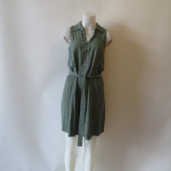 Splendid Dresses & Skirts - SPLENDID OLIVE GREEN SLEEVELESS DRESS SZ M